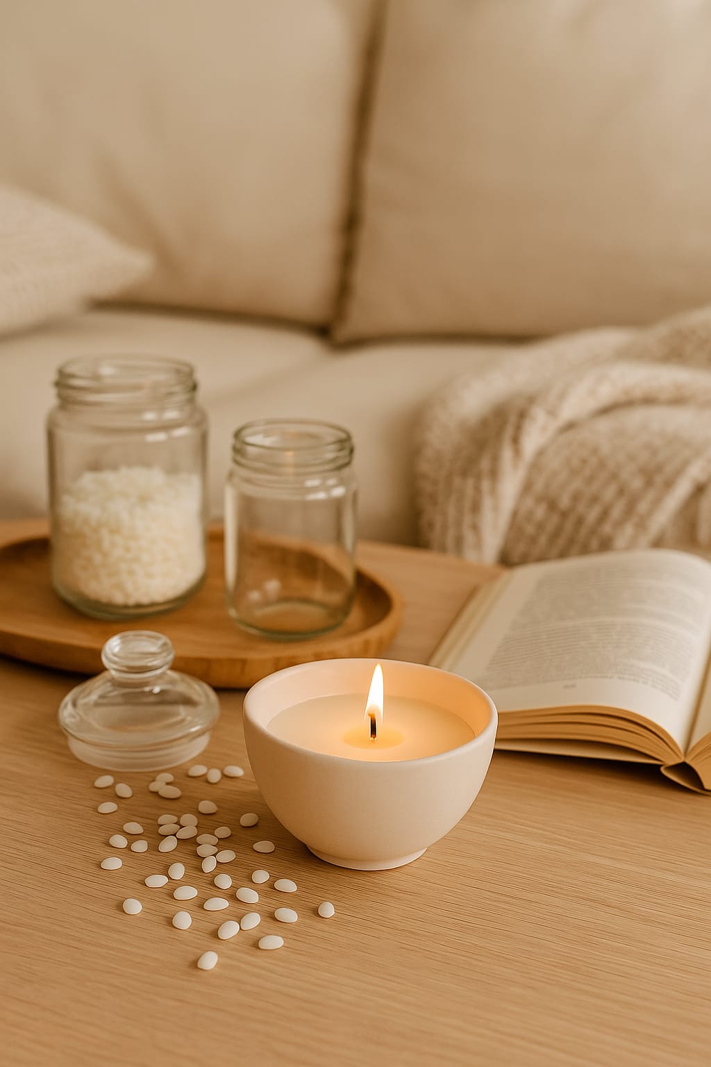 Repuesto cera en perlas + Pabilos