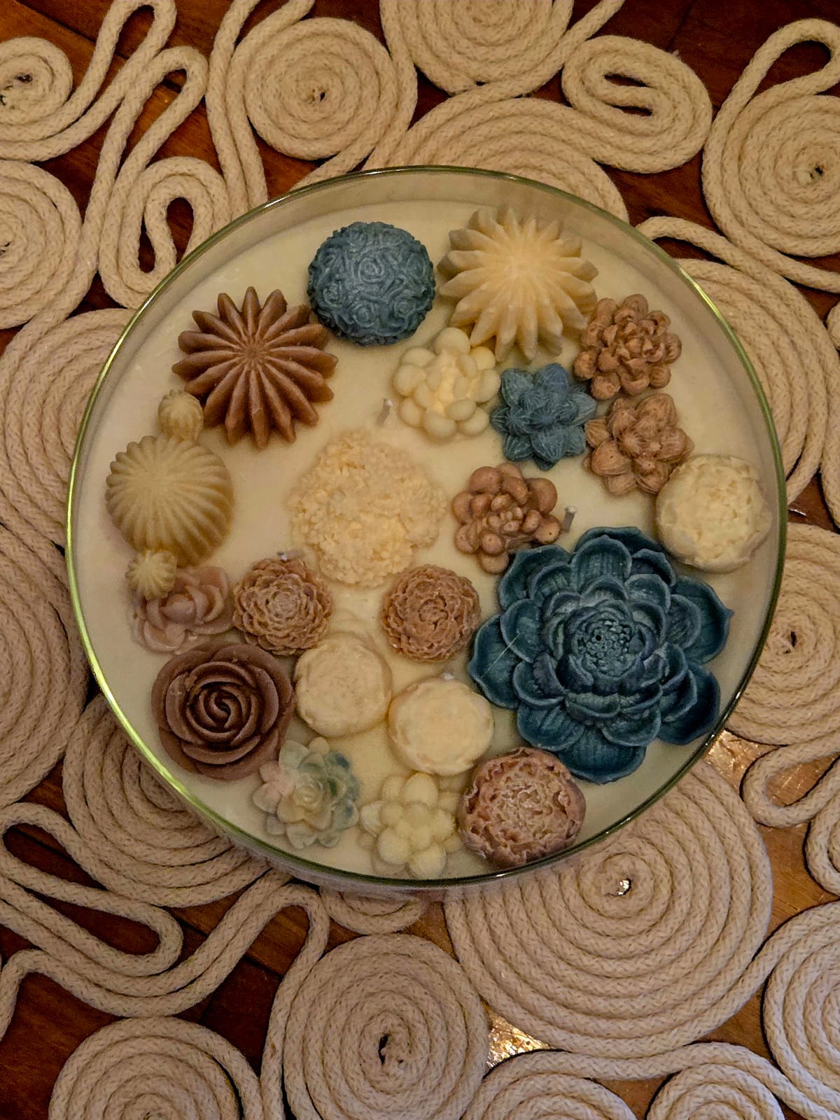 Centro de mesa artesanal (Vela) - Imagen 2
