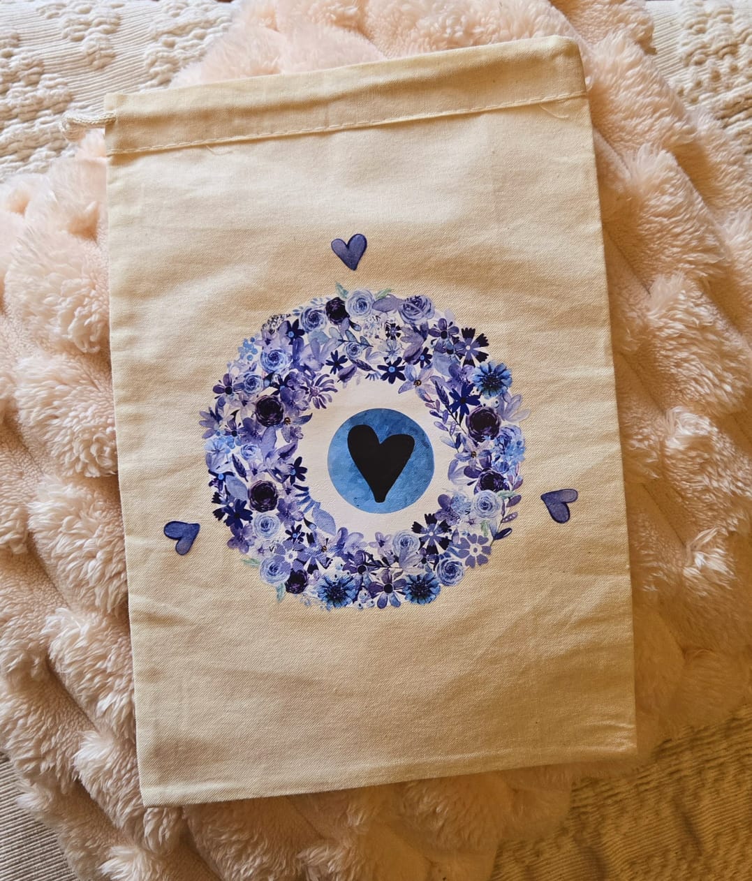 Bolsa Lienzo Proteccion Flores L