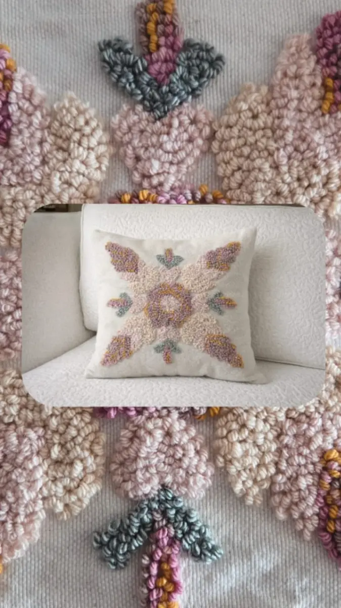 Almohadon Cruz de Flores 