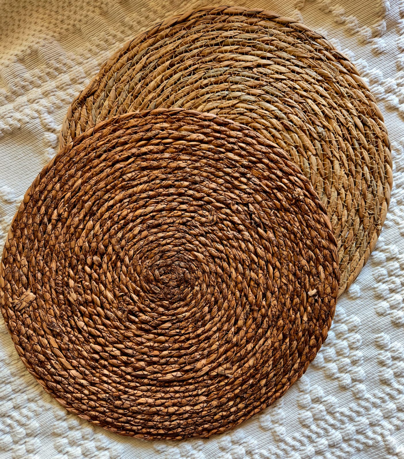 Plato de Sitio Yute Cocido Claro 38cm