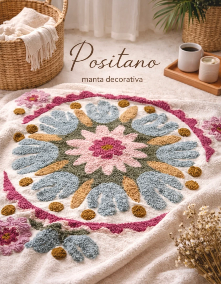 Manta Decorativa Positano