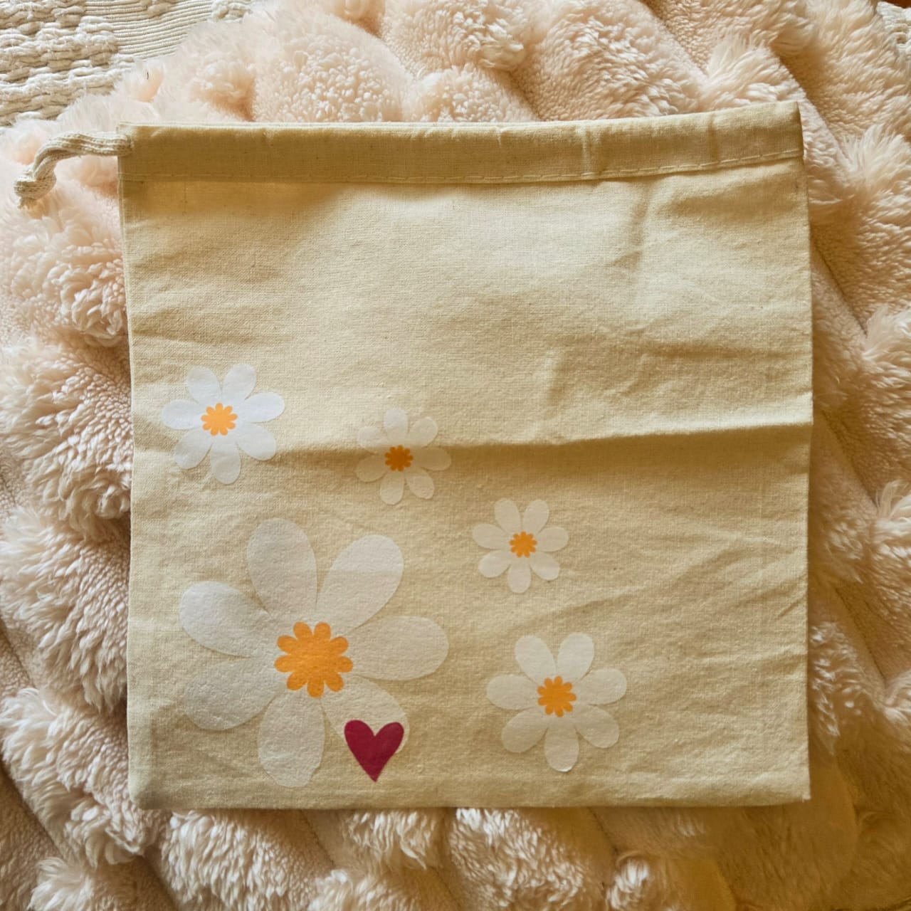 Bolsa Lienzo Margaritas M